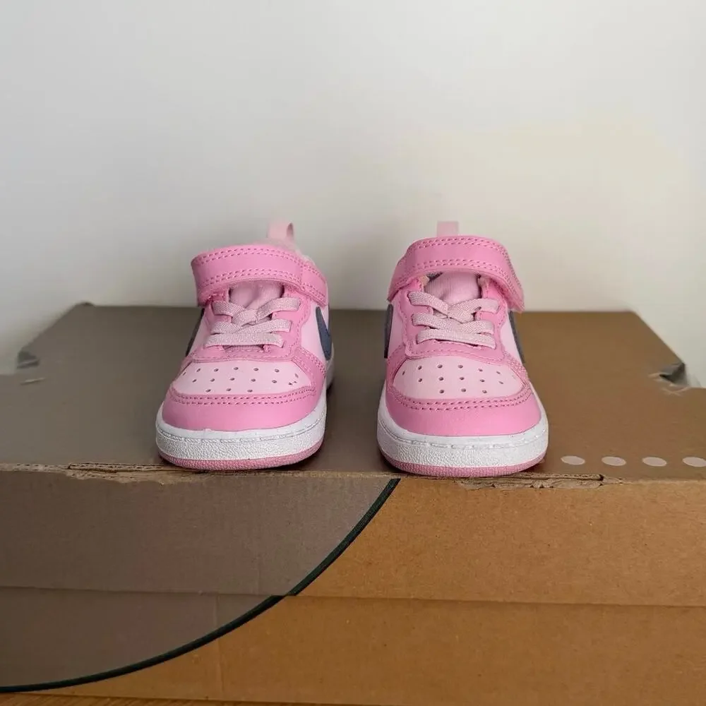 Nike Court Borough Low ‘Pink/Grey’ Toddler Sneakers- SZ 5 C